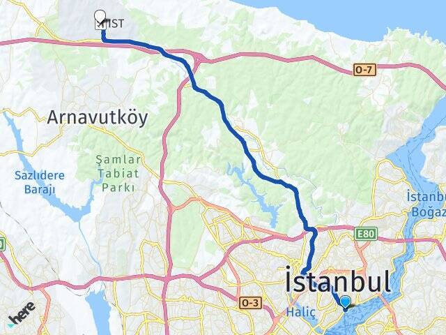 Dolmabahçe İstanbul Havalimanı Arası Kaç Km - Yol Tarifi