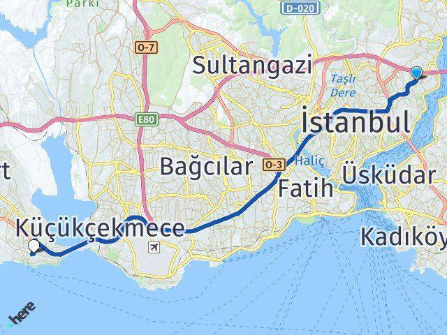 Etiler Avcılar Arası Kaç Km - Yol Tarifi