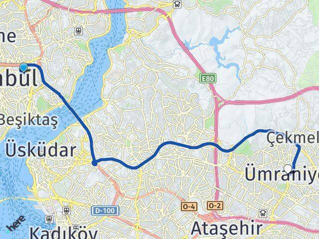 Gayrettepe Ümraniye Arası Kaç Km - Yol Tarifi