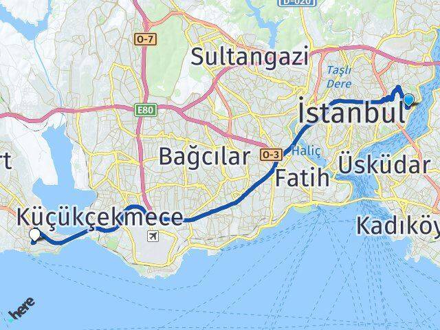 Kuruçeşme Avcılar Arası Kaç Km - Yol Tarifi