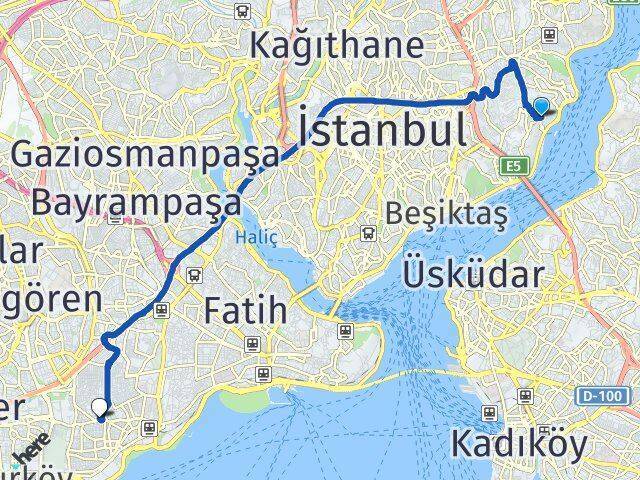 Kuruçeşme Zeytinburnu Arası Kaç Km - Yol Tarifi