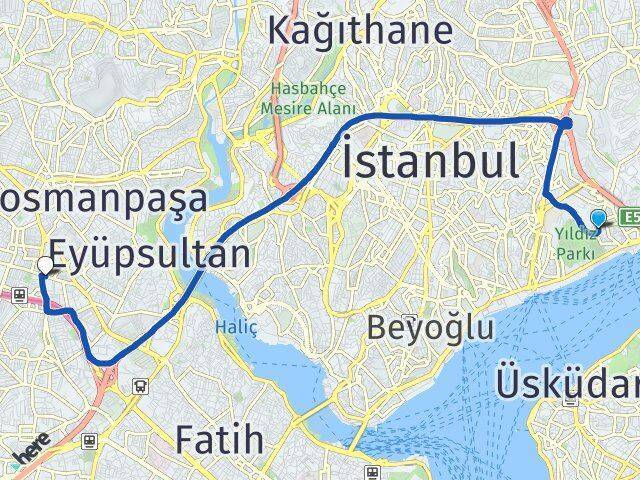 Mecidiye Bayrampaşa Arası Kaç Km - Yol Tarifi