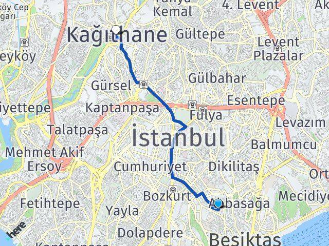 Muradiye Kağıthane Arası Kaç Km - Yol Tarifi
