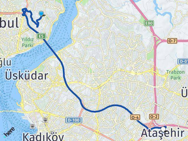 Ulus Ataşehir Arası Kaç Km - Yol Tarifi