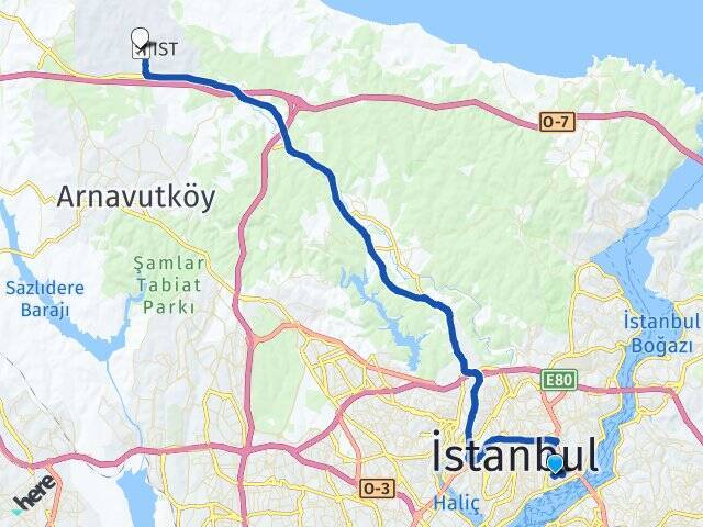 Yıldız İstanbul Havalimanı Arası Kaç Km - Yol Tarifi