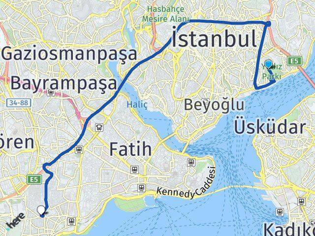 Yıldız Zeytinburnu Arası Kaç Km - Yol Tarifi