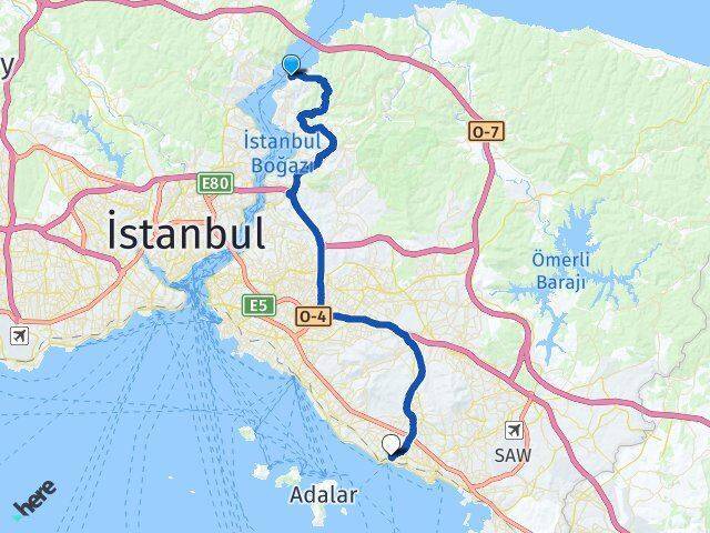 Anadolu Kavağı Kartal Arası Kaç Km - Yol Tarifi