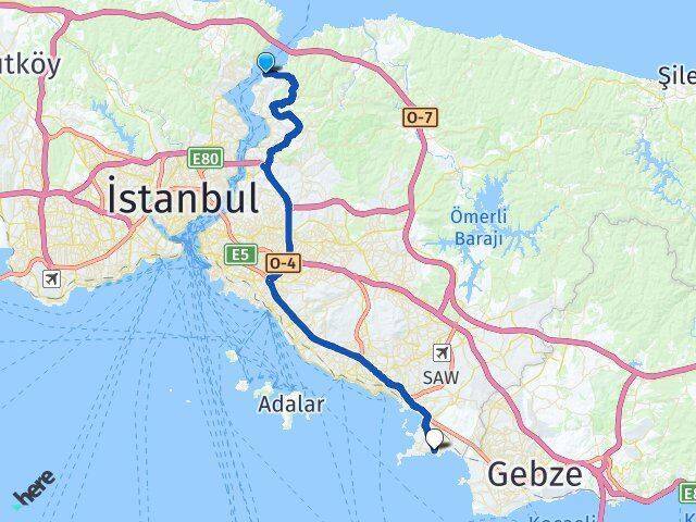 Anadolu Kavağı Tuzla Arası Kaç Km - Yol Tarifi