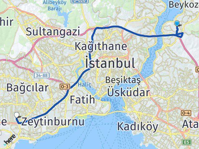 Çubuklu Bahçelievler Arası Kaç Km - Yol Tarifi