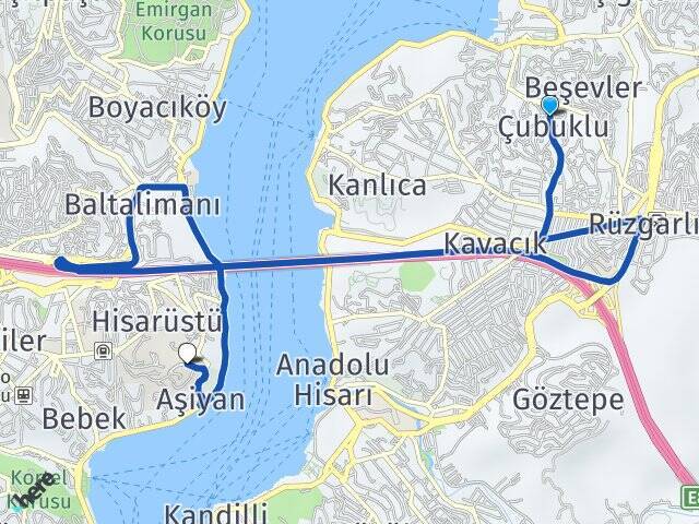 Çubuklu Medipol Üniversitesi Arası Kaç Km - Yol Tarifi