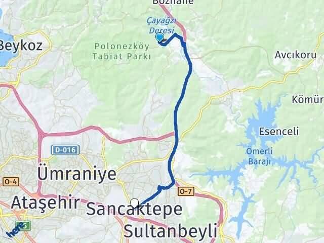 Cumhuriyet Sancaktepe Arası Kaç Km - Yol Tarifi