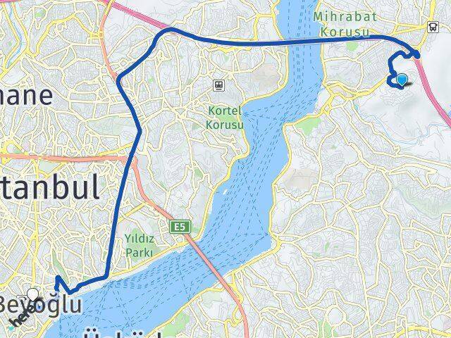 Göztepe Beyoğlu Arası Kaç Km - Yol Tarifi
