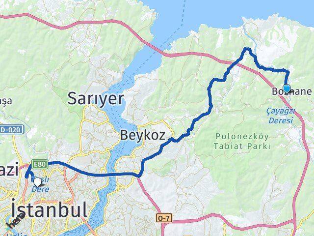 Öğümce Kağıthane Arası Kaç Km - Yol Tarifi