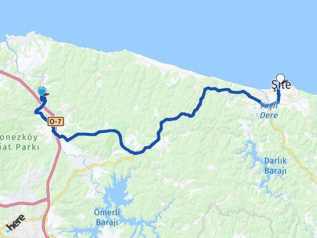 Öğümce Şile Arası Kaç Km - Yol Tarifi