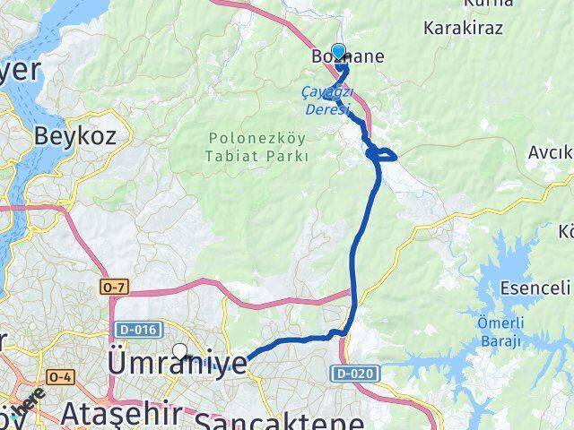 Öğümce Ümraniye Arası Kaç Km - Yol Tarifi