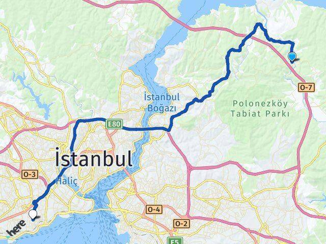 Öğümce Zeytinburnu Arası Kaç Km - Yol Tarifi
