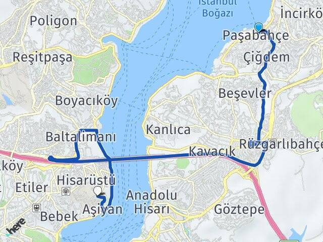 Paşabahçe Medipol Üniversitesi Arası Kaç Km - Yol Tarifi