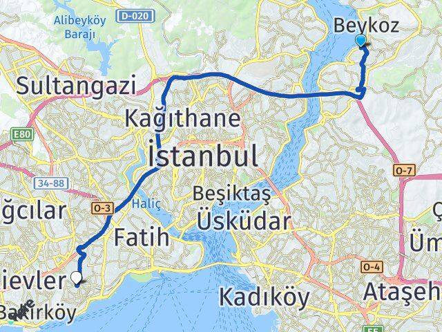 Paşabahçe Zeytinburnu Arası Kaç Km - Yol Tarifi
