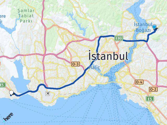 Soğuksu Avcılar Arası Kaç Km - Yol Tarifi