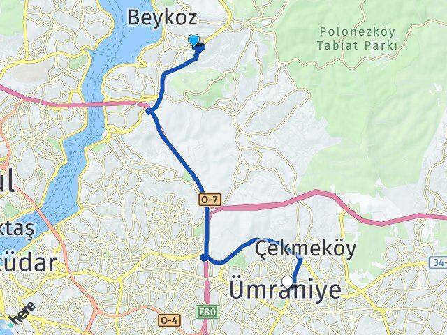 Soğuksu Ümraniye Arası Kaç Km - Yol Tarifi