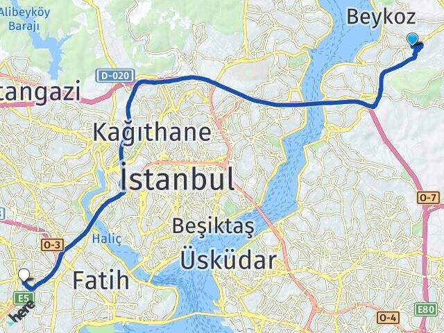 Soğuksu Yeni Yüzyıl Üniversitesi Arası Kaç Km - Yol Tarifi