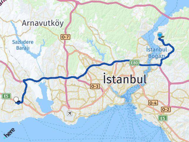 Tokatköy Beylikdüzü Arası Kaç Km - Yol Tarifi