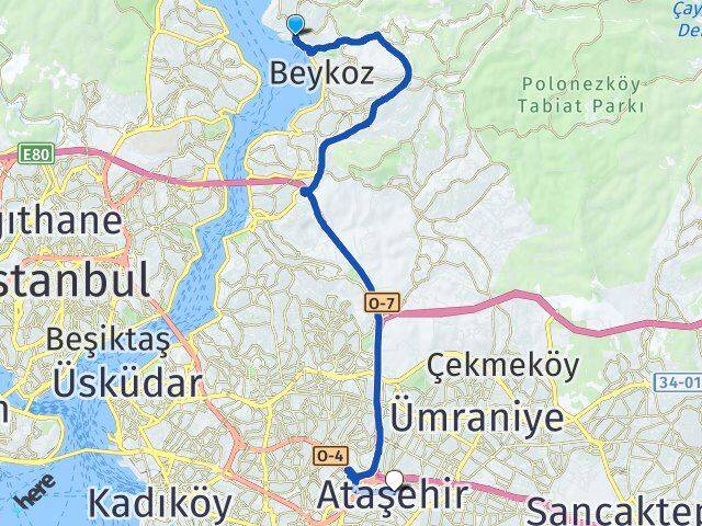 Yalıköy Ataşehir Arası Kaç Km - Yol Tarifi