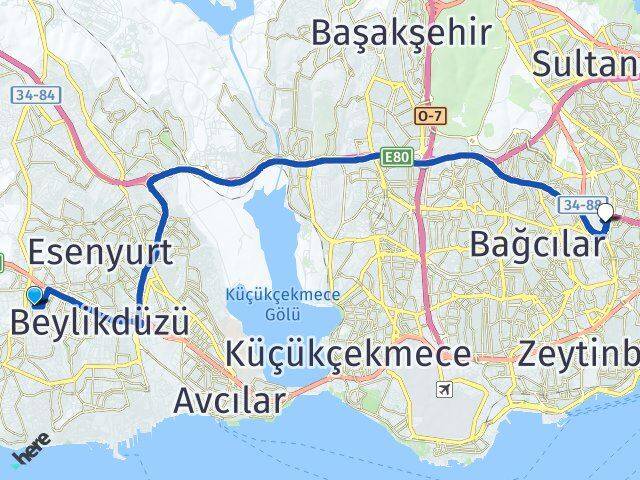 Adnan Kahveci Esenler Otogarı Arası Kaç Km - Yol Tarifi