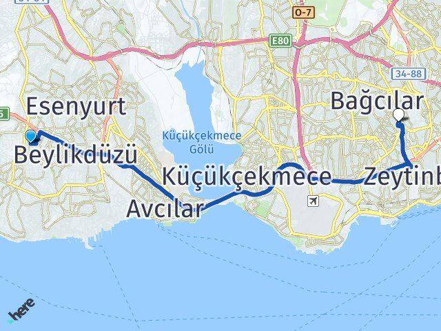 Adnan Kahveci Güngören Arası Kaç Km - Yol Tarifi