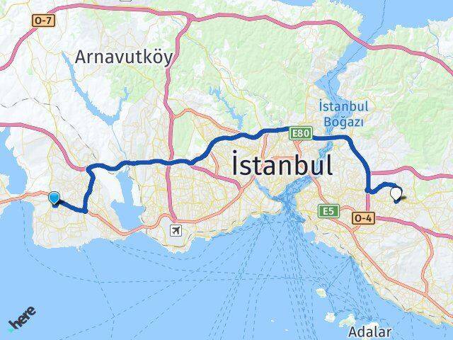 Adnan Kahveci Ümraniye Arası Kaç Km - Yol Tarifi