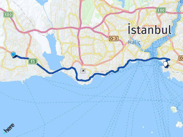 Büyükşehir Kadıköy Arası Kaç Km - Yol Tarifi