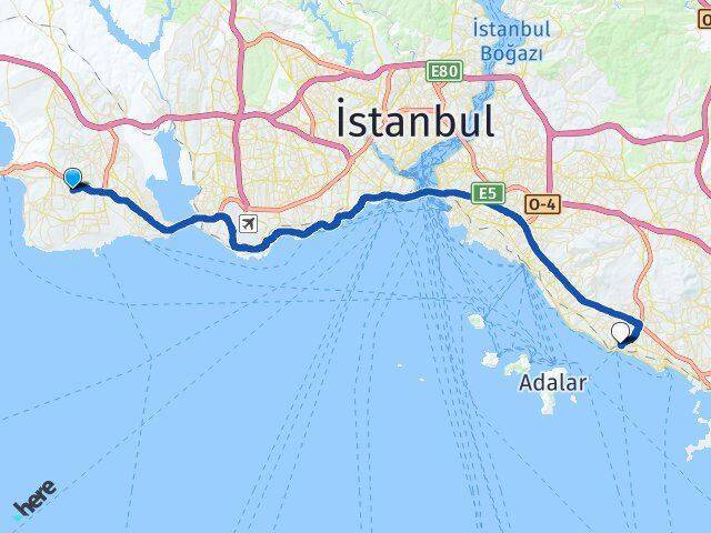 Büyükşehir Kartal Arası Kaç Km - Yol Tarifi