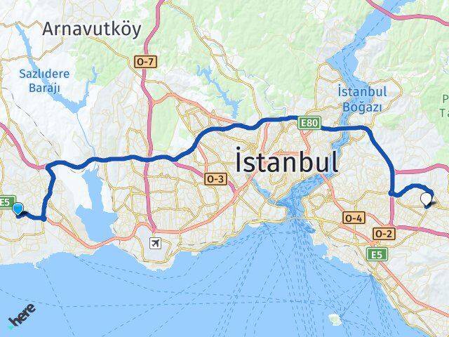 Büyükşehir Ümraniye Arası Kaç Km - Yol Tarifi