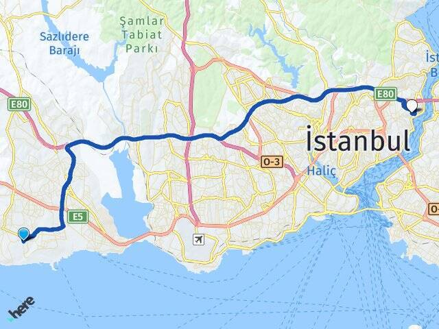 Kavaklı Bebek Arası Kaç Km - Yol Tarifi