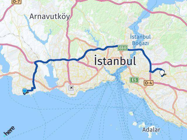 Sahil Ümraniye Arası Kaç Km - Yol Tarifi