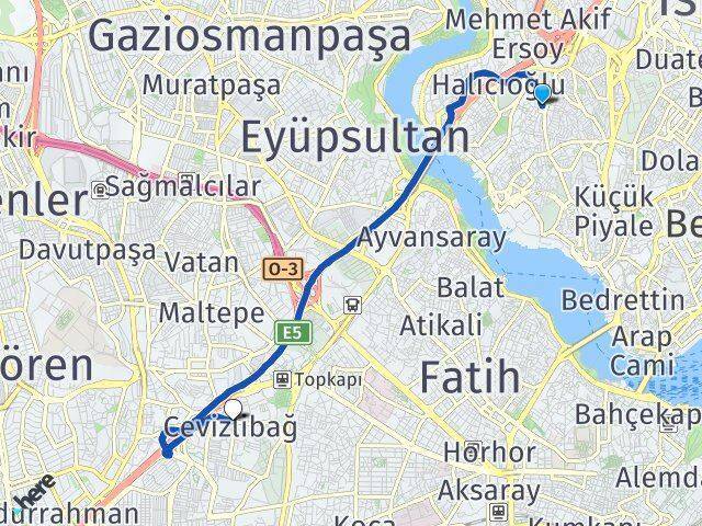 Fetihtepe Merkezefendi Arası Kaç Km - Yol Tarifi
