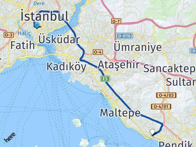 Hacıahmet Kartal Arası Kaç Km - Yol Tarifi