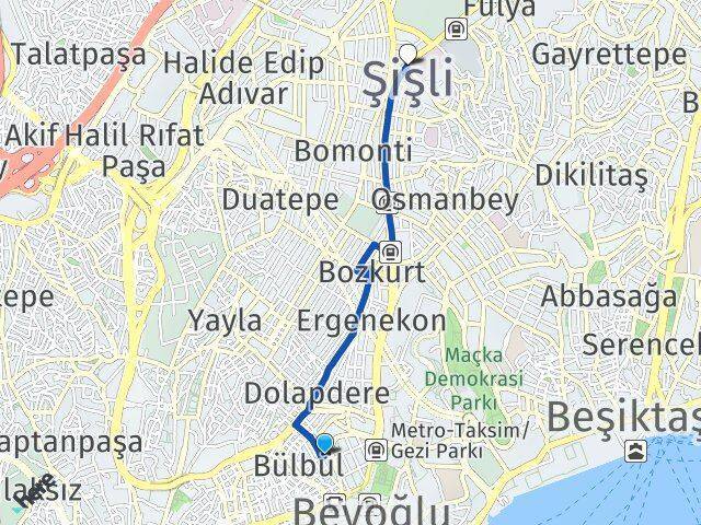 Kocatepe Şişli Arası Kaç Km - Yol Tarifi