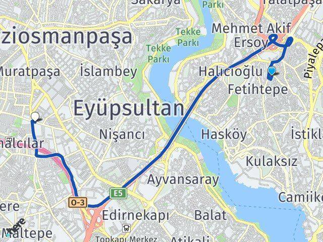 Piyalepaşa Bayrampaşa Arası Kaç Km - Yol Tarifi