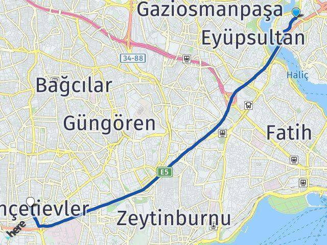Sütlüce Bahçelievler Arası Kaç Km - Yol Tarifi