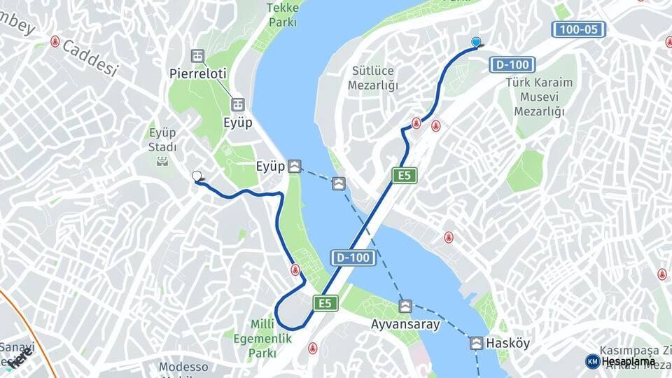 Sütlüce Eyüpsultan Arası Kaç Km - Yol Tarifi
