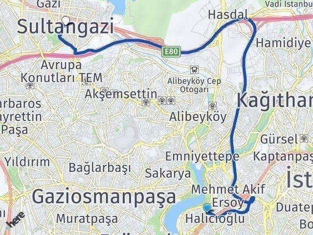 Sütlüce Sultangazi Arası Kaç Km - Yol Tarifi