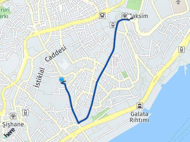 Tomtom Beyoğlu Arası Kaç Km - Yol Tarifi