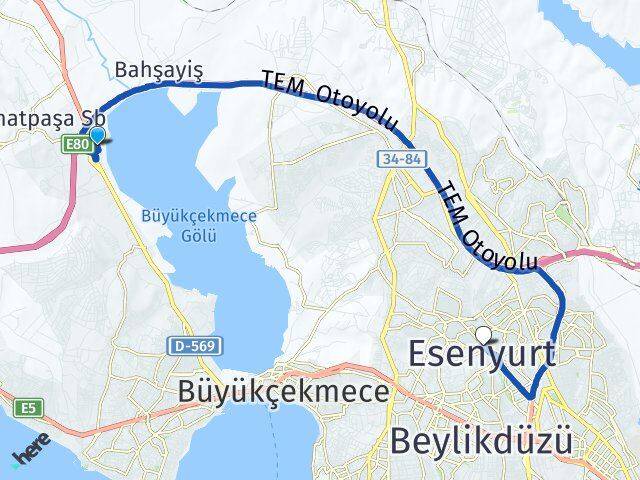 Ahmediye Esenyurt Arası Kaç Km - Yol Tarifi
