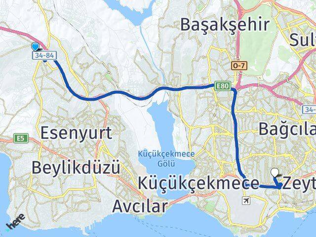Alkent 2000 Bahçelievler Arası Kaç Km - Yol Tarifi