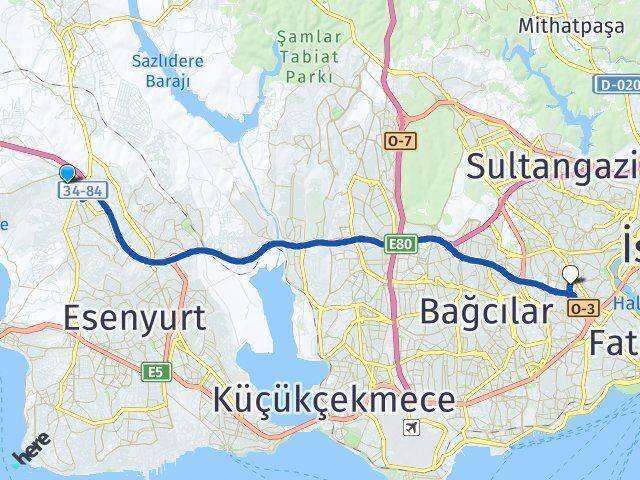Alkent 2000 Bayrampaşa Arası Kaç Km - Yol Tarifi