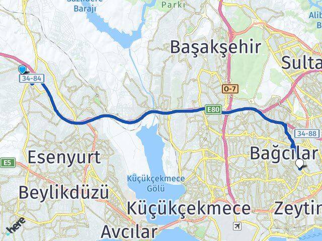 Alkent 2000 Güngören Arası Kaç Km - Yol Tarifi