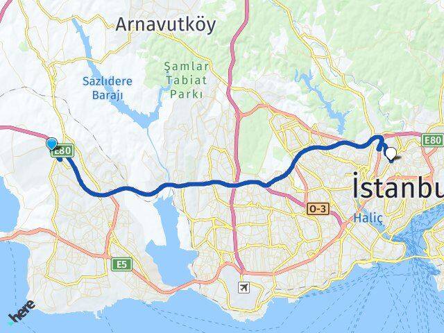 Alkent 2000 Kağıthane Arası Kaç Km - Yol Tarifi