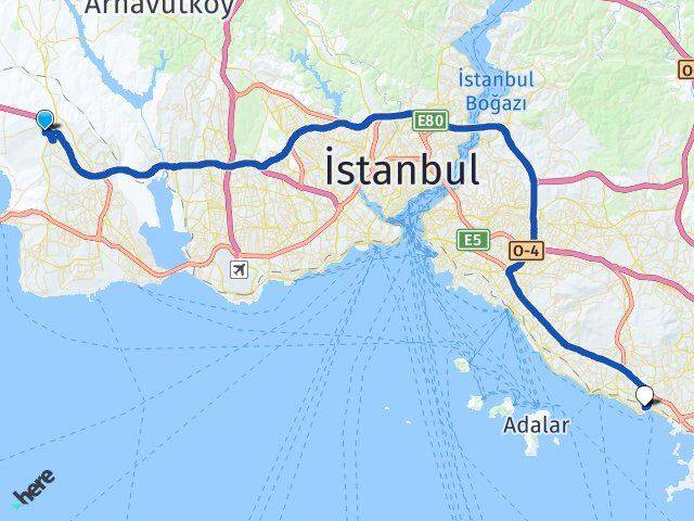 Alkent 2000 Pendik Arası Kaç Km - Yol Tarifi