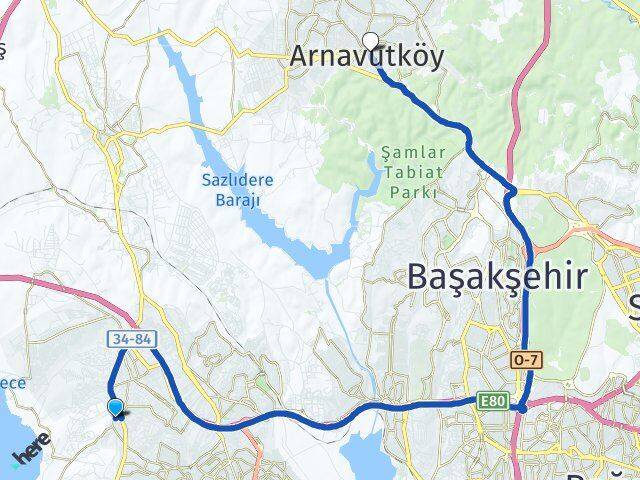 Çakmaklı Arnavutköy Arası Kaç Km - Yol Tarifi